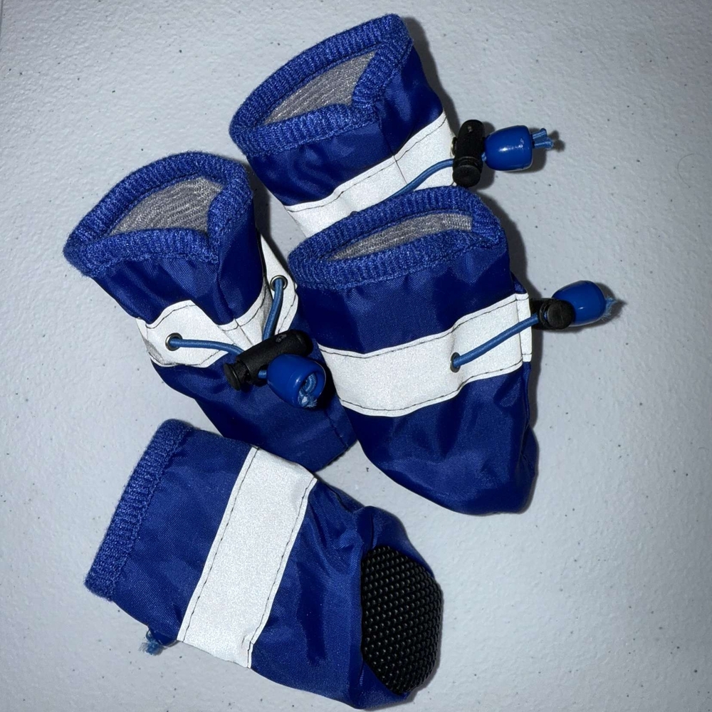Blue and White Socks
